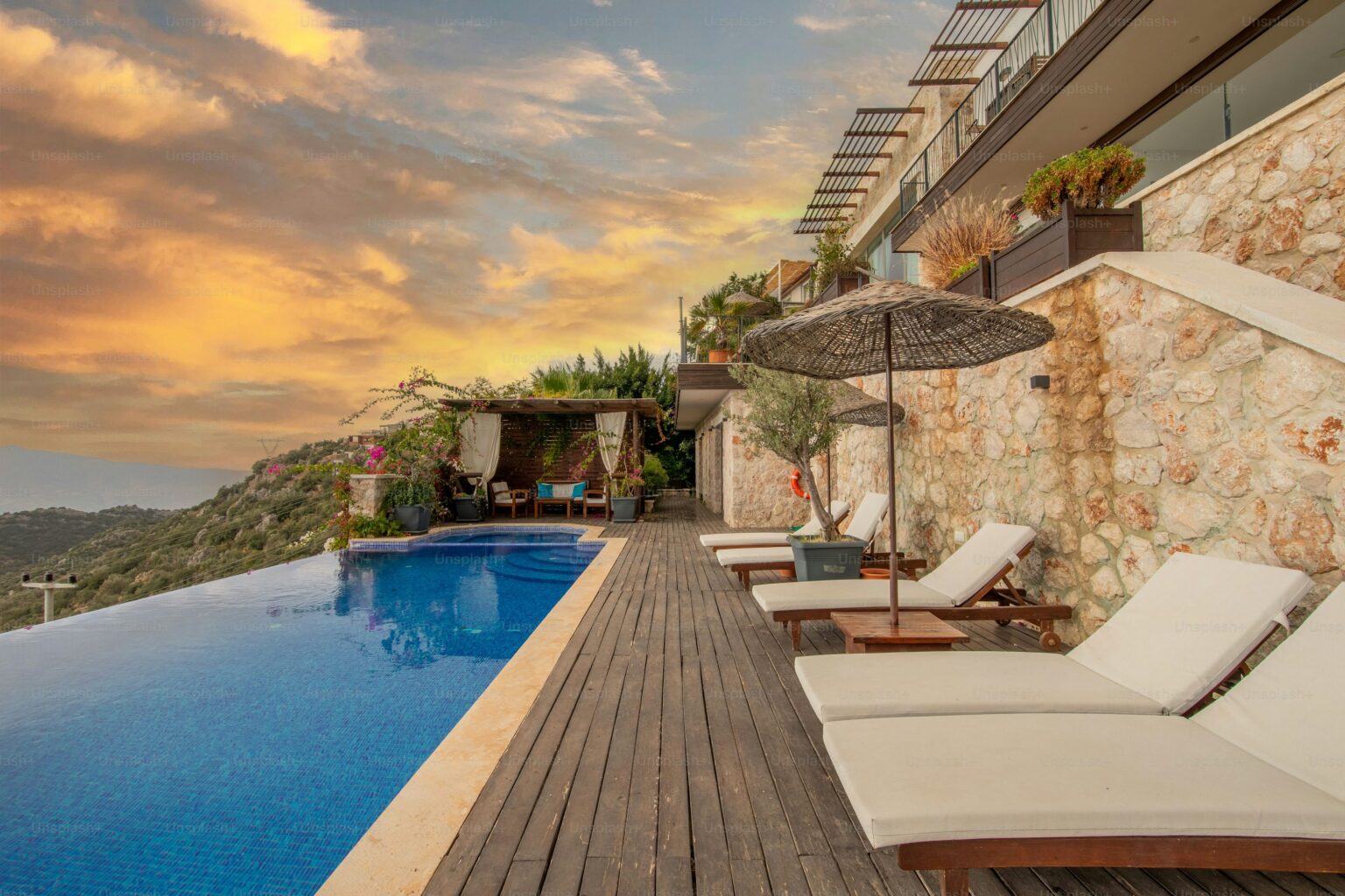 Pool at a luxury resort in southern Vietnam